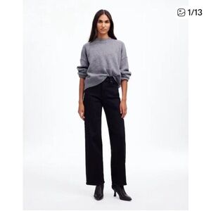 Madewell Black Flare & Wide Leg Jeans